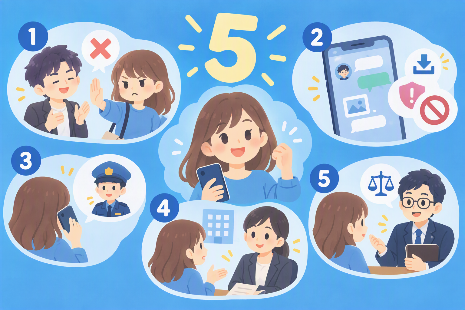 マッチングアプリで勧誘する男への対処法5つについて解説する見出しの画像