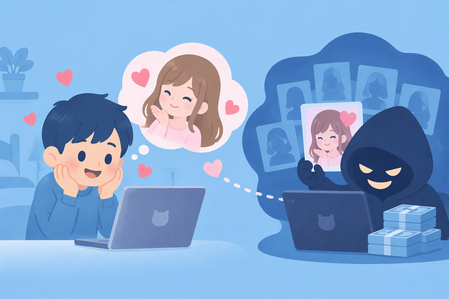 サクラサイト詐欺とはについて解説する見出しの画像